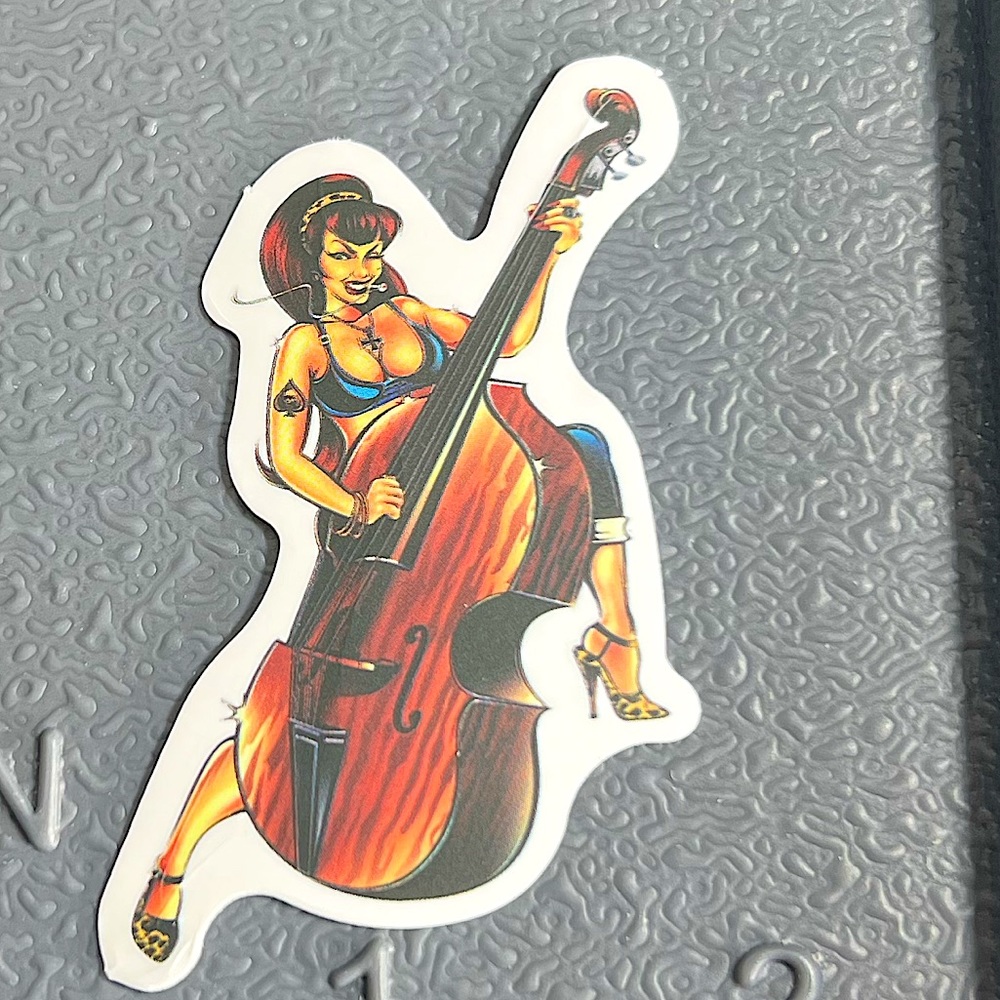 CELLO Sexy Pinup Gorgeous Sticker Retro Vintage BomberGirl Ace Pilot